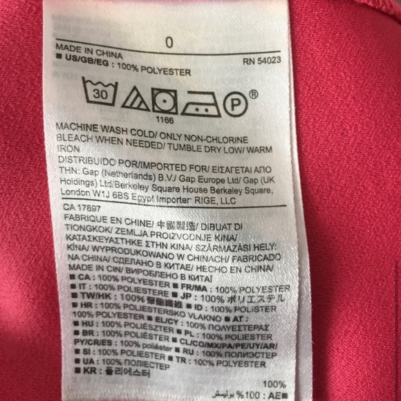 Banana Republic Dress Flutter Sleeve Pink Size 0 - Picture 5 of 5